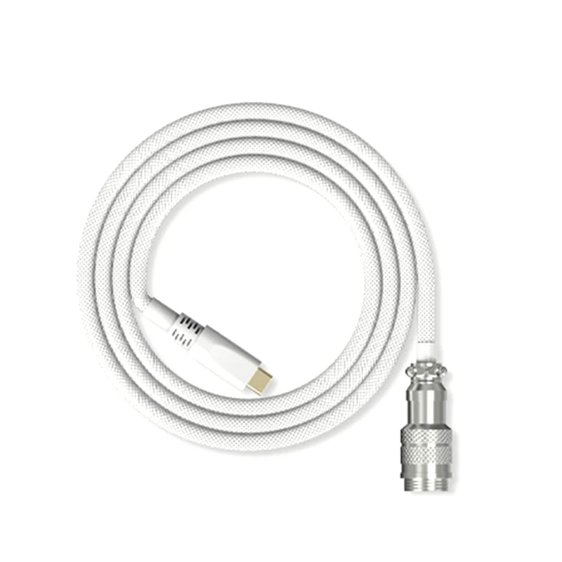 

Mechanical Keyboard Coiled Cable Type-C to USB Keyboard Cable Mechanical Keyboard Coiling Pilot Cable 1.8M