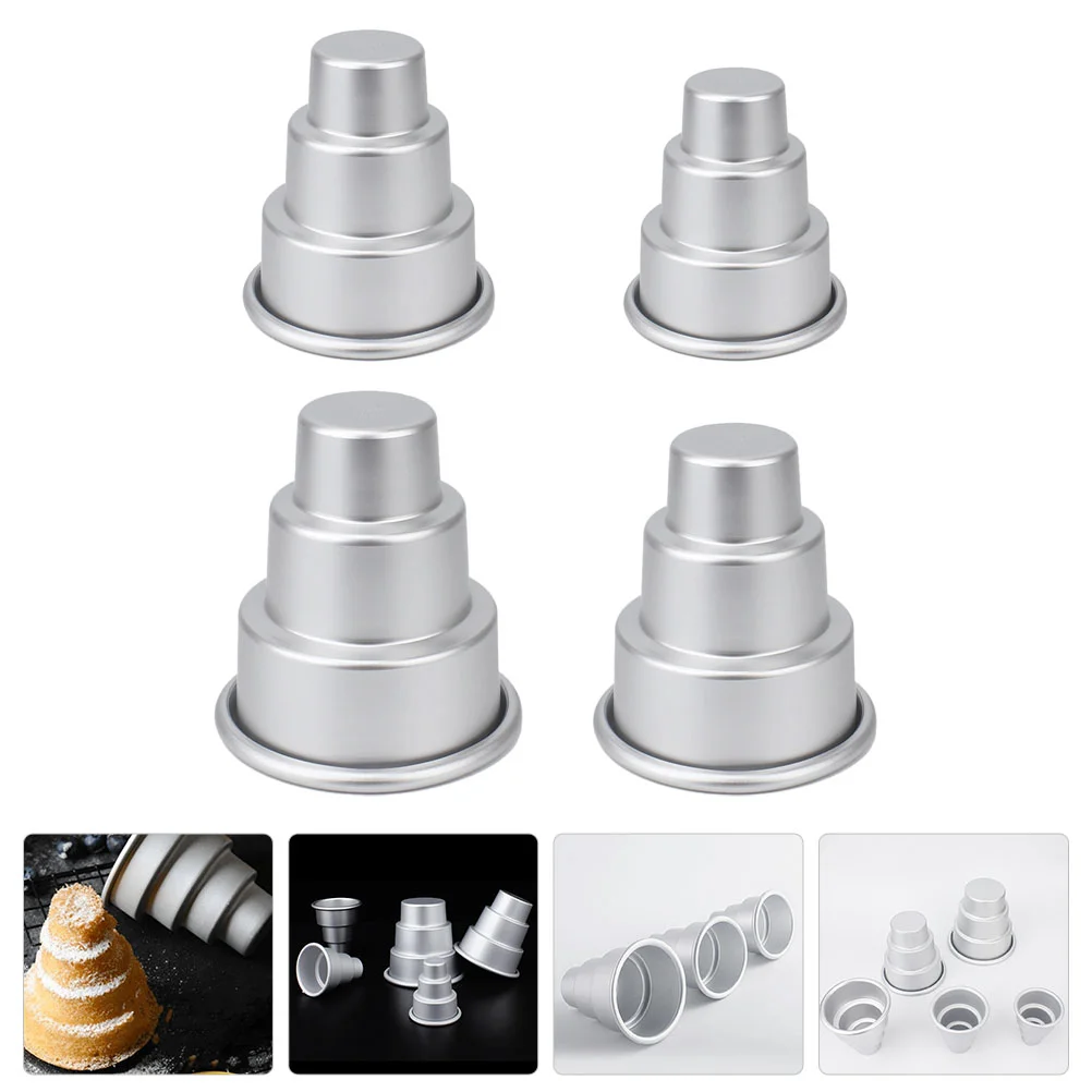 

Cake Molds Mold Baking Pan Tier Tin Pudding Chocolate Mini Bread Silicone Pans Muffin Metal Round Cookie Tart Egg Tray Jelly