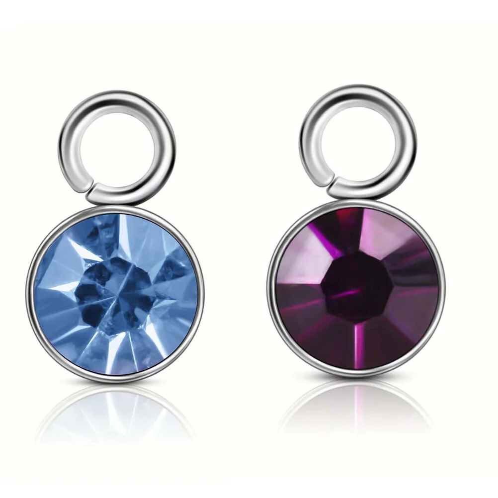 12 Pcs Beads Necklace Amulet DIY Craft Neckalce Pendant Jewelry Making Crystal Birthstone