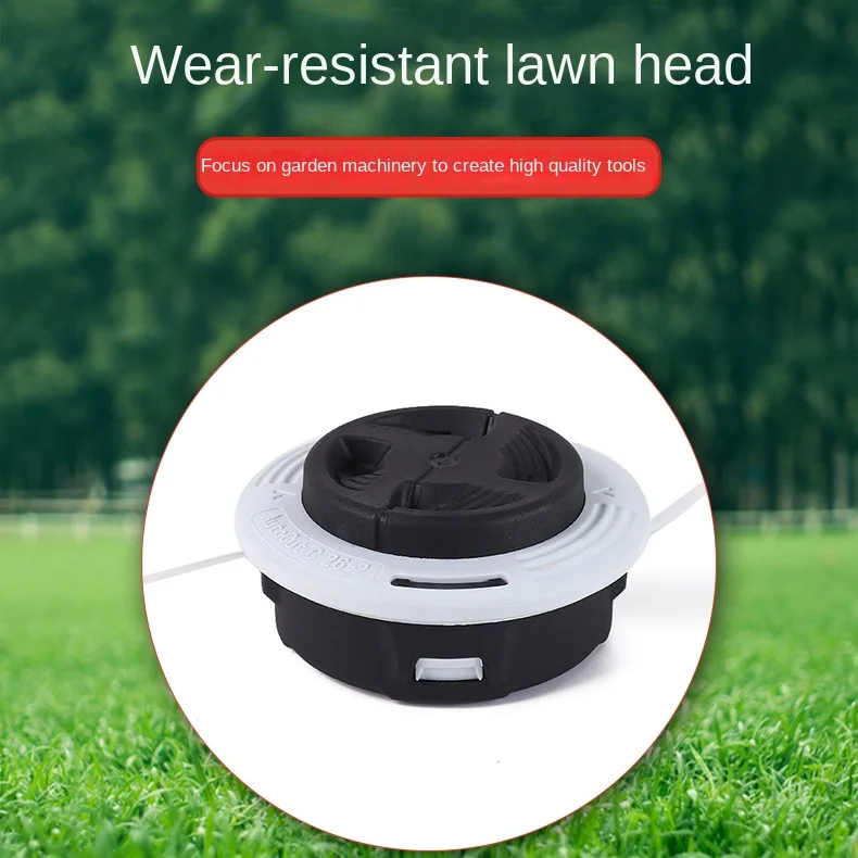 Weeding Mower Brush Mower Grass Trimmer Head Aluminum Nylon Bump Spool Grass Trimmer Cutter Head Thread Strimmer Garden Tools