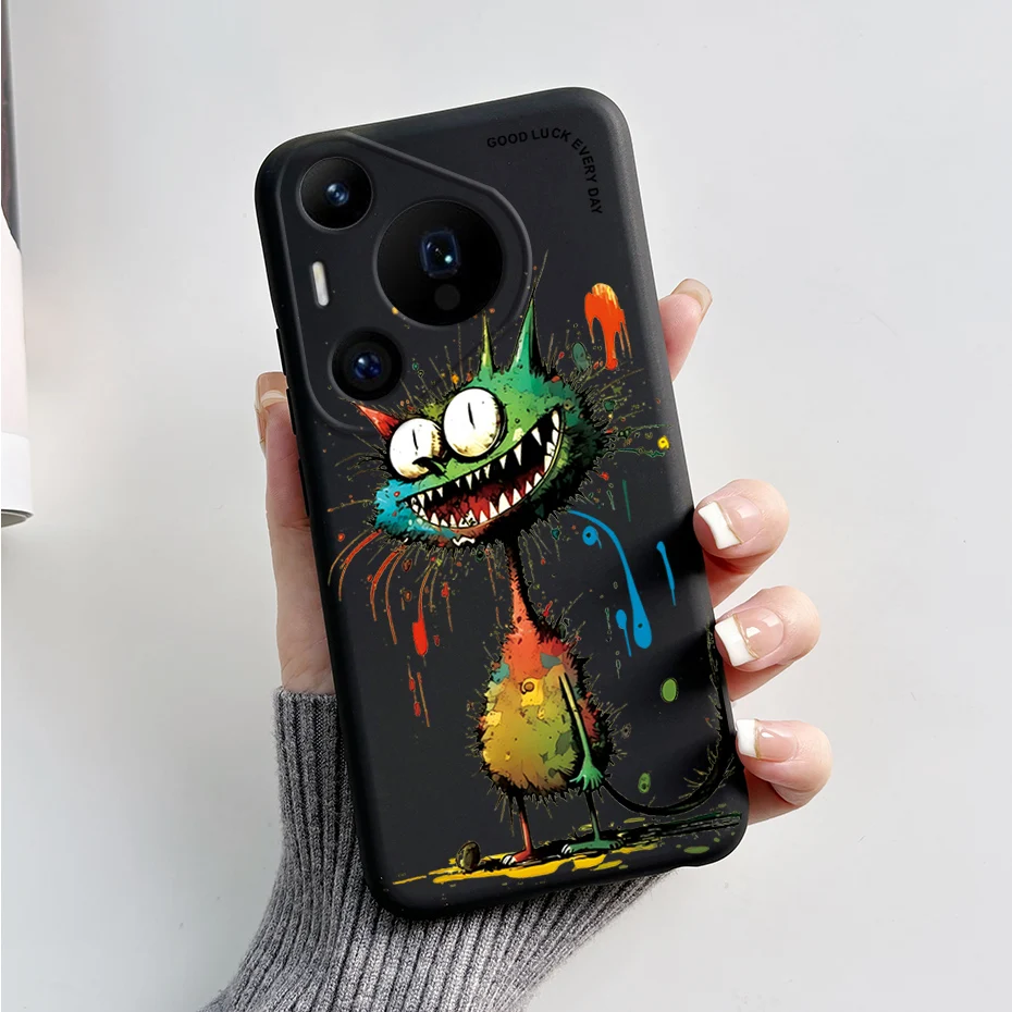 Чехол для Huawei Pura 70 задняя крышка Pro Plus Pura70 чехлы телефонов бампер милая панда