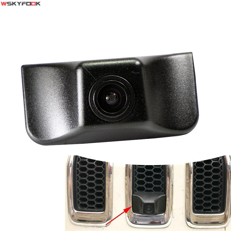 1920*1080P AHD специальная решетка с логотипом автомобиля Камера Переднего Вида Для Jeep