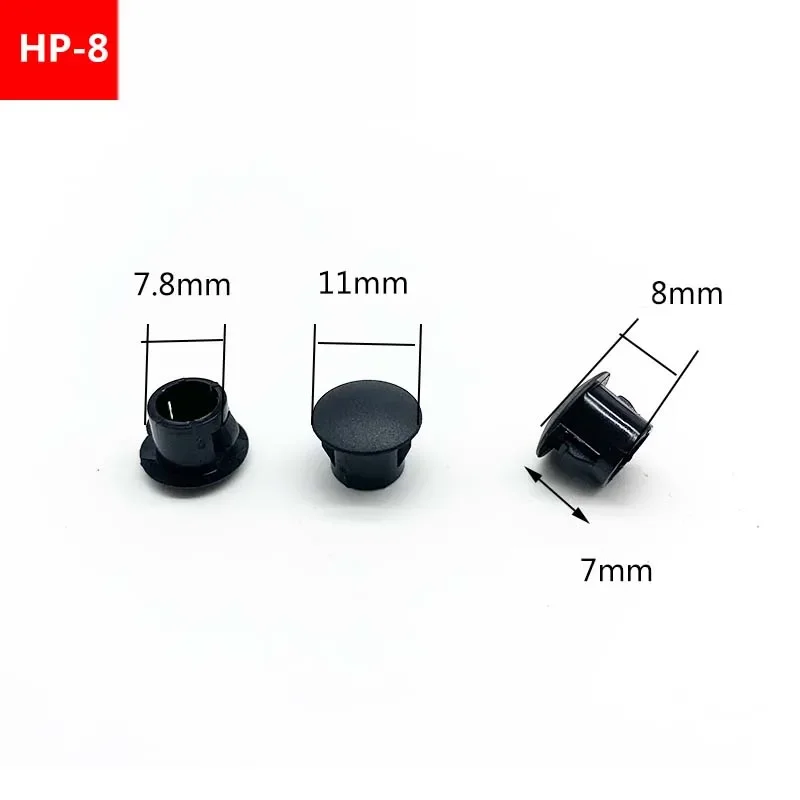 

Нейлоновые круглые заглушки для отверстий 6-30 мм, черные/белые