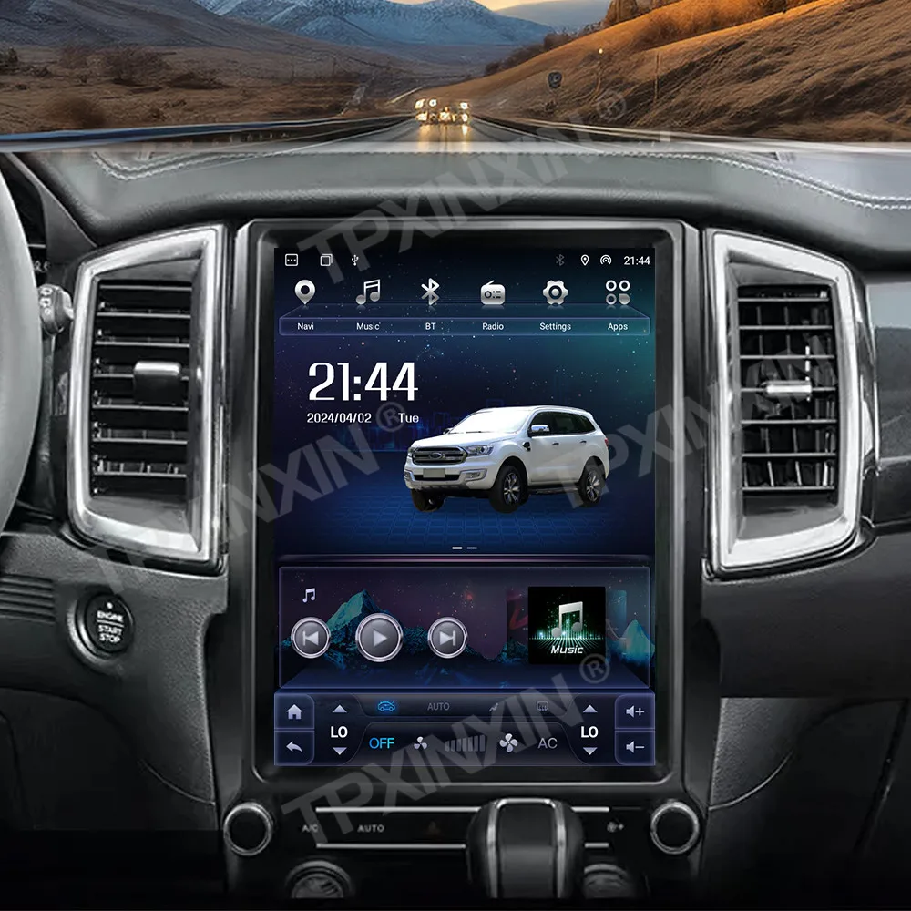 Автомагнитола для Ford Ranger Everest 12 1-2016 с вертикальным экраном 2021 дюйма Android 13
