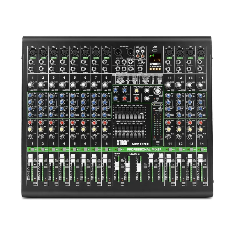 

High Quality 12 Channel Professional Powerless Mixer Audio