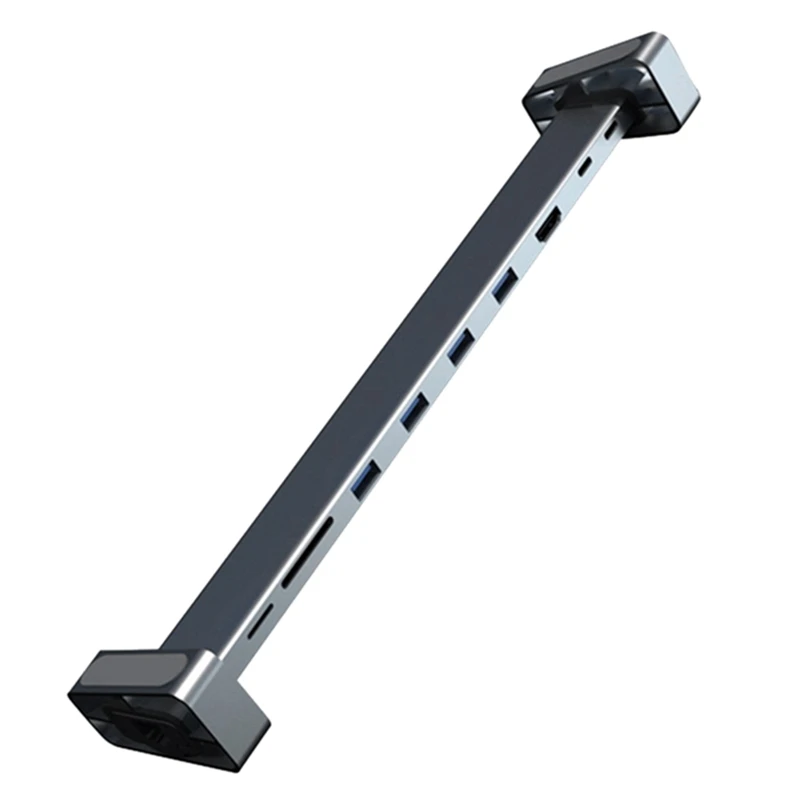 

Multifunction USB C Hub Dock Station 9 in 1 Type C to USB 3.0 HDMI Adapter Rj45 Network Card Reader SD for PC