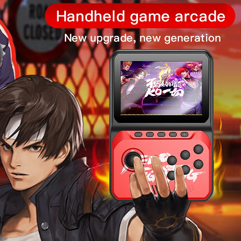 Портативная мини-консоль джойстика в стиле ретро 16 бит 8 ГБ 3 5 дюйма ЖК-дисплей