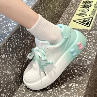 gradient color womens sneakers 2022 new kawaii platform sports vulcanized shoes white tennis casual running sneakers women