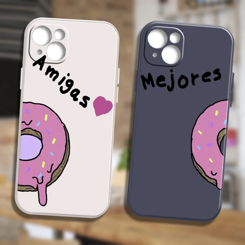 

Чехол для iPhone 12 чехол 13 11 6 7 8 SE 12 6s Xr 2020 Xs Max X Mini Plus ProMax лучшие силиконовые чехлы для телефонов с пончиками