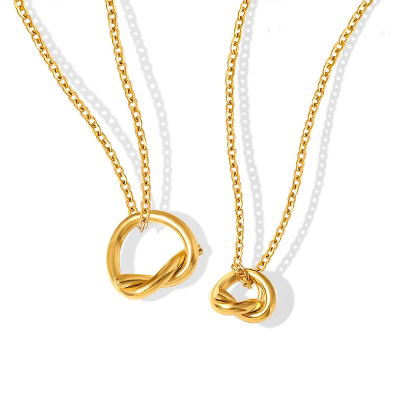 

Kink Pendant Necklace For Women Summer Travel Vacation Ins Simple Style All-match Niche Style Collarbone Chain Jewelry