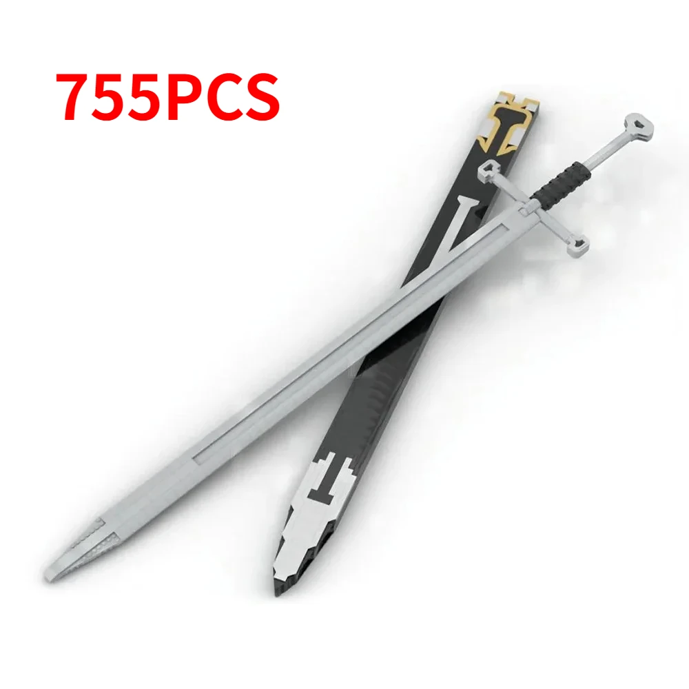 Средневековое холодное оружие рыцарский крест меч строительные блоки MOC круглый