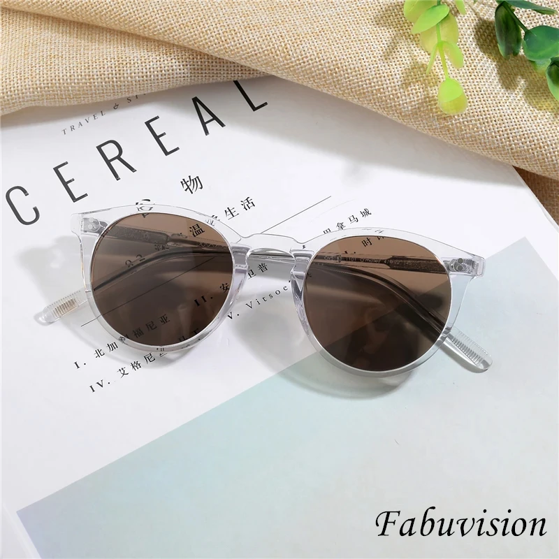 Очки солнцезащитные круглые в винтажном стиле для мужчин и женщин