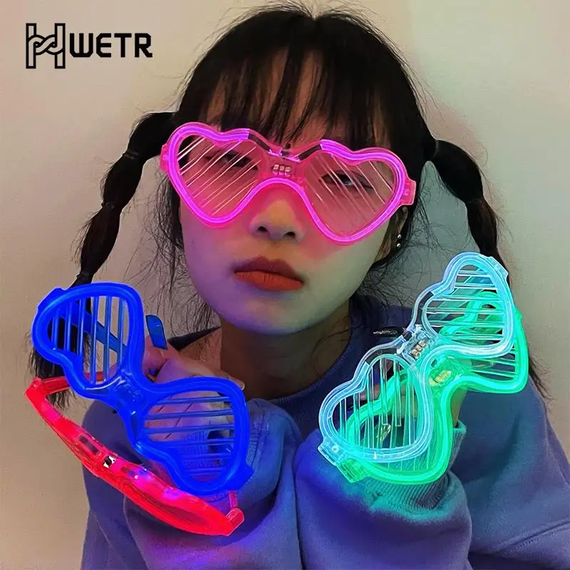

1Pcs Party Glow in the Dark Glasses Light Up LED Glasses Neon Party Favors Sunglasses for Kids Adults Party Decor