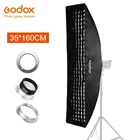 Софтбокс Godox 35x16 0 см портативный прямоугольный софтбокс с сотовой сеткой с креплением для Bowens Profoto Elinchrom для студийной вспышки