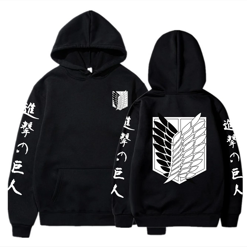 

2022 Attack on Titan Hoodie Anime Men Women Pullover Hoodies Sweatshirts Print Harajuku Hoody Streetwear Tops