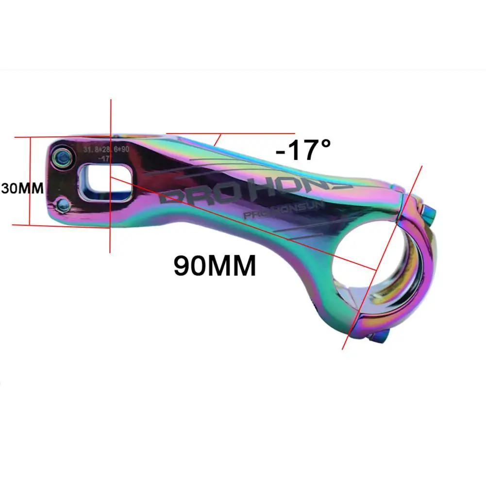 

Mountain Bike Stem -17 degrees Aluminum Alloy Stem 70mm/ 90mm Negative Angle Stem