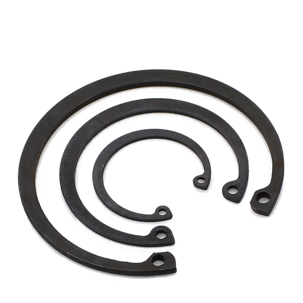 200 шт. стопорное кольцо зажим удерживающее кольцо M8 M10 M12 M14 M16 карта кольца Внутренняя пружина C-образное отверстие зажимное кольцо внутренняя углеродистая сталь