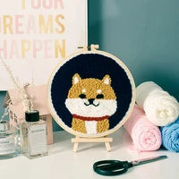 diy poke embroidery handmade self made wool embroidery material package diy needlework home decoration leisure decompression