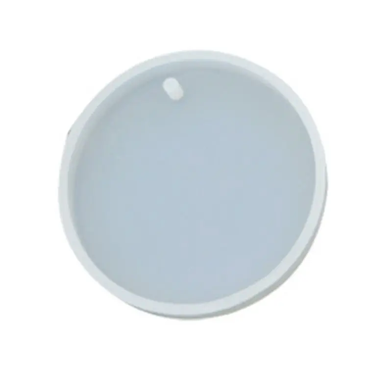 

Силиконовая форма для брелоков круглой формы с отверстием, подвеска для брелоков, ювелирные изделия в подарок на день Святого Валентина 066C