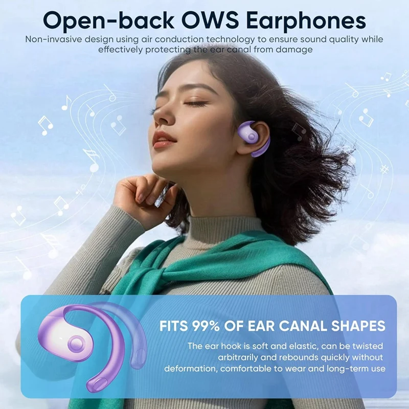 Фото TWS Bluetooth 5,3 наушники, беспроводные Bluetooth наушники, Bluetooth наушники-вкладыши, наушники с шумоподавлением №3