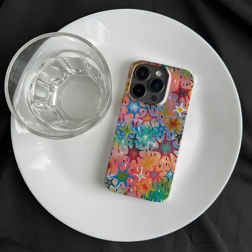 Фото Clmj Fantasy stars galaxy roaming Чехол для телефона для iPhone 16 15 14 13 12 11 Pro Max XS XR XSMax 6 7 8 Plus Глянцевый жесткий чехол из жесткого ПК HD №4