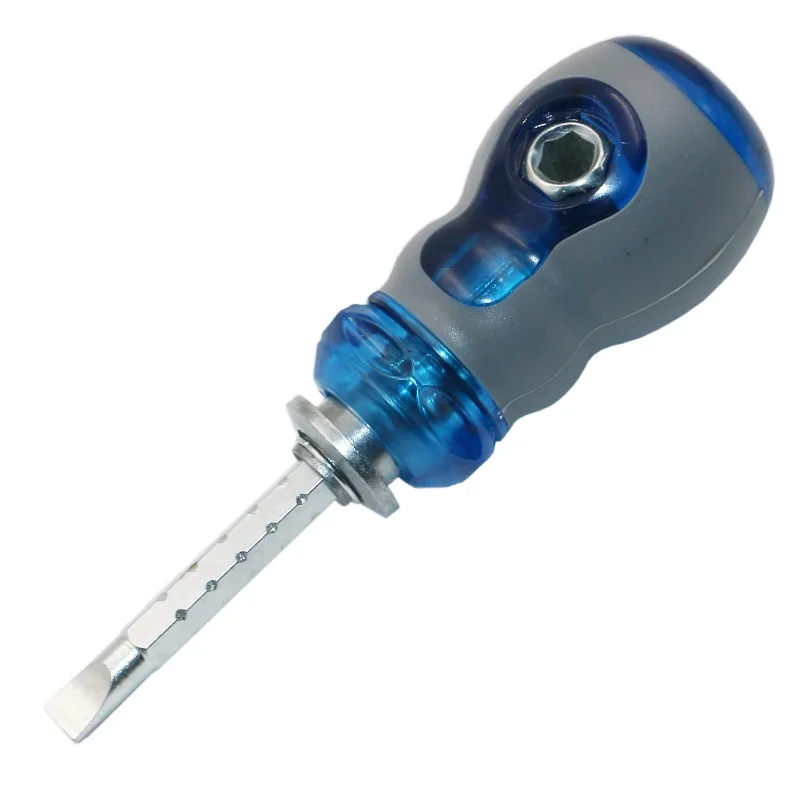 

1PCS Short Distance Screwdriver CR-V Phillips and Slotted Screw Driver Mini Dual Purpose Scalable Screwdrivers With Magnetic