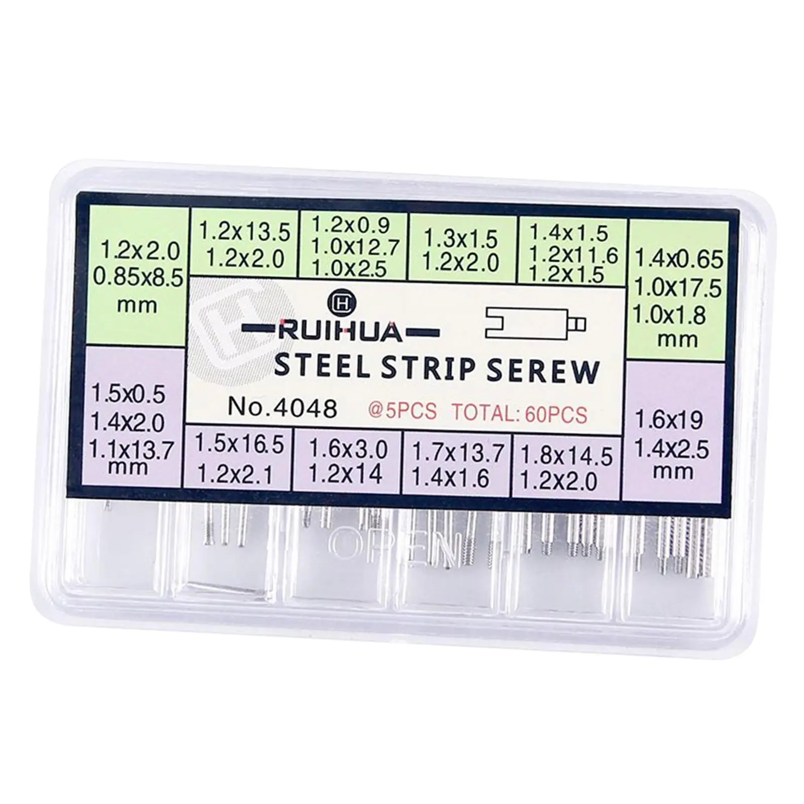 

Watch Band Link Pins Replacement for Watch Wrist Band Link Pins with Storage Case Durable Pin Tool Kit