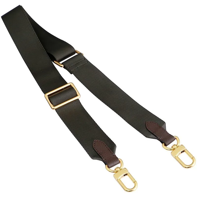 Three-in-one Shoulder Bag Adjustable Green All-match Canvas Wide Bag Belt Backpack Cross Body Strap Accessories Single Purchase