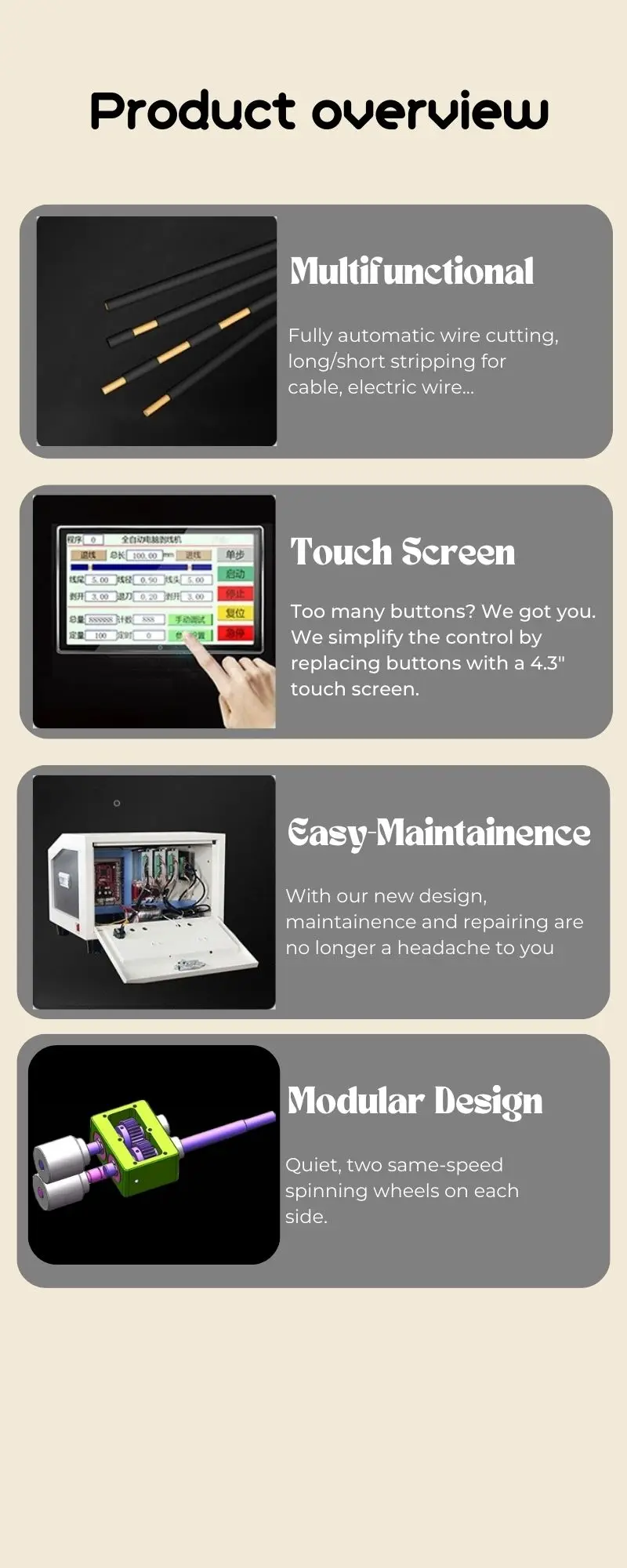Автоматическая машина для резки и зачистки проводов FON - 806 MAX 6 мм2
