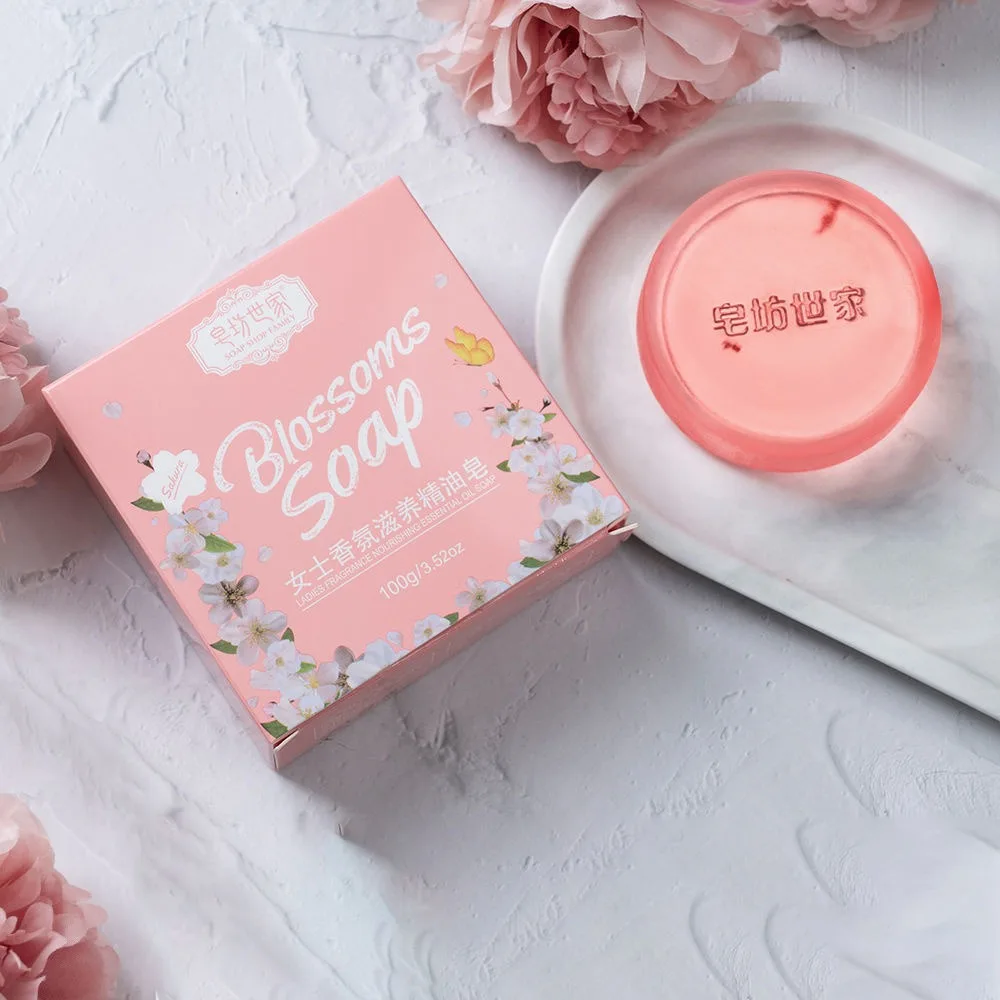 

Essential Oil Flavor Soap Rose Petal Bath Soap Floral Ladies Soap Beauty Supplies Face Cleaning Tools Universal