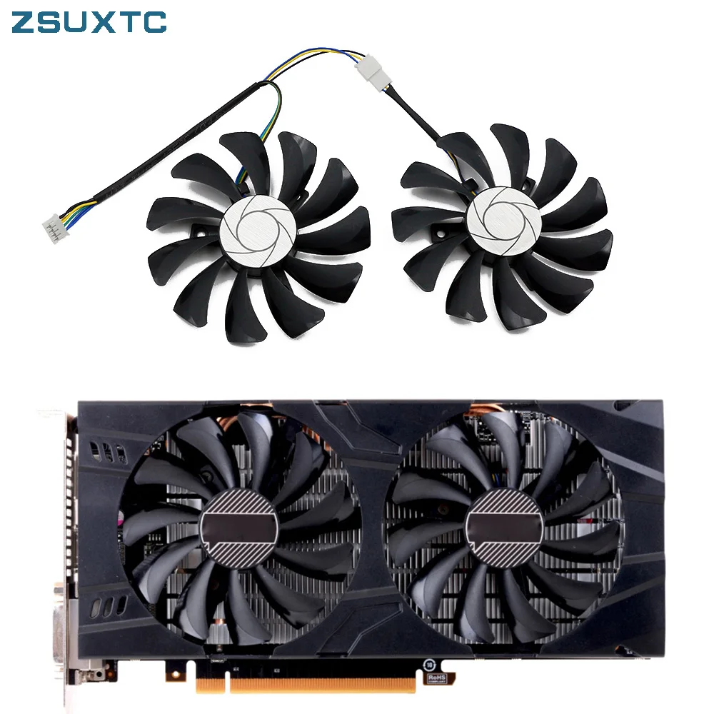 

2 шт./комплект, кулер для видеокарты MSI GeForce GTX1060