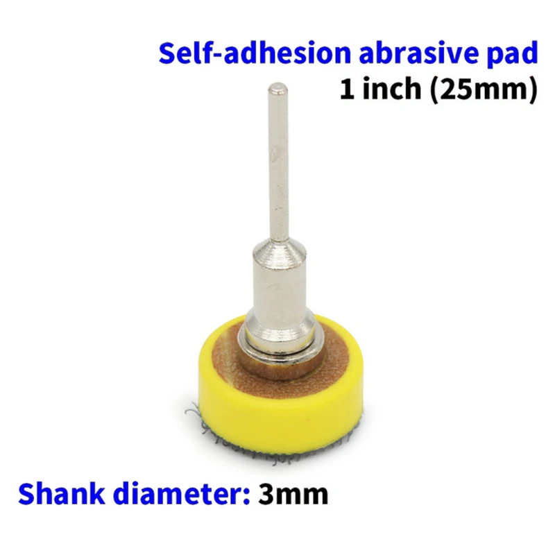 

1inch Disc Sandpaper Self-Adhesion Abrasive Pad With 3mm Shank Polishing Tool For Polishing Grinding Work With Electric Grinder