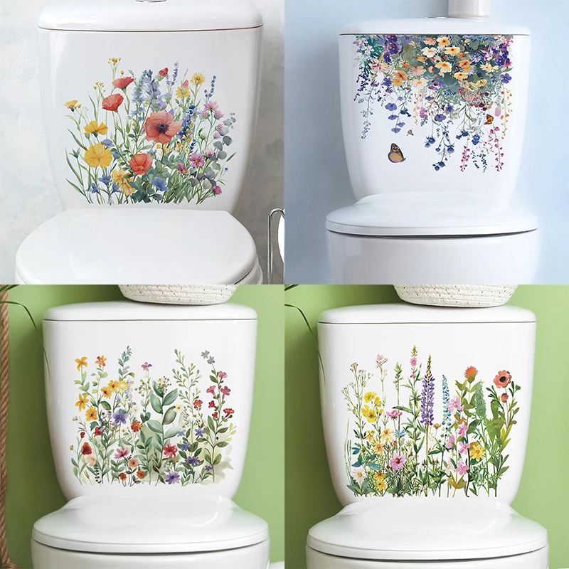 Самоклеящаяся роспись цветы листья бабочка