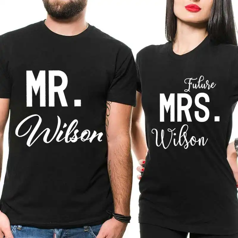 

Mr Mrs Shirts Future Mrs Shirts Engagement Shirts Lover Women Short Sleeve TShirts Lover Tee Valentine's Day Gifts Woman Tshirts
