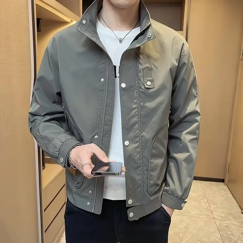 Модная брендовая мужская повседневная куртка новинка весна-осень стиль