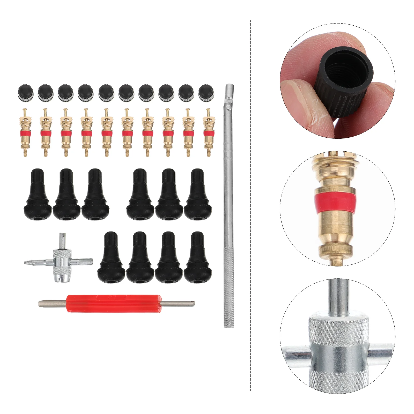 

1 Set Tire Stem Remover Tool Kit Durable Tire Repair Tool for Car
