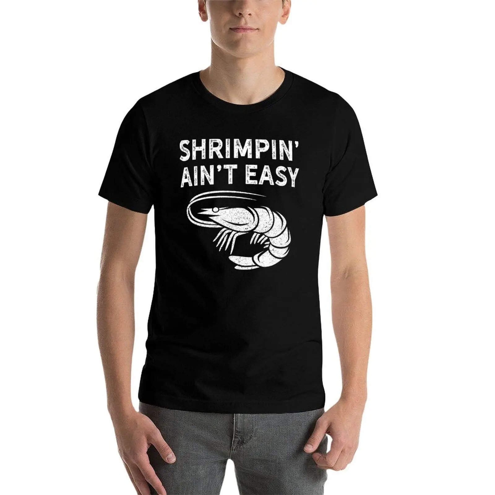 Фото Футболка BJJ Shrimpin Aint Easy Light для джиу-джитсу, солнцезащитная, для активного отдыха на природе. №4