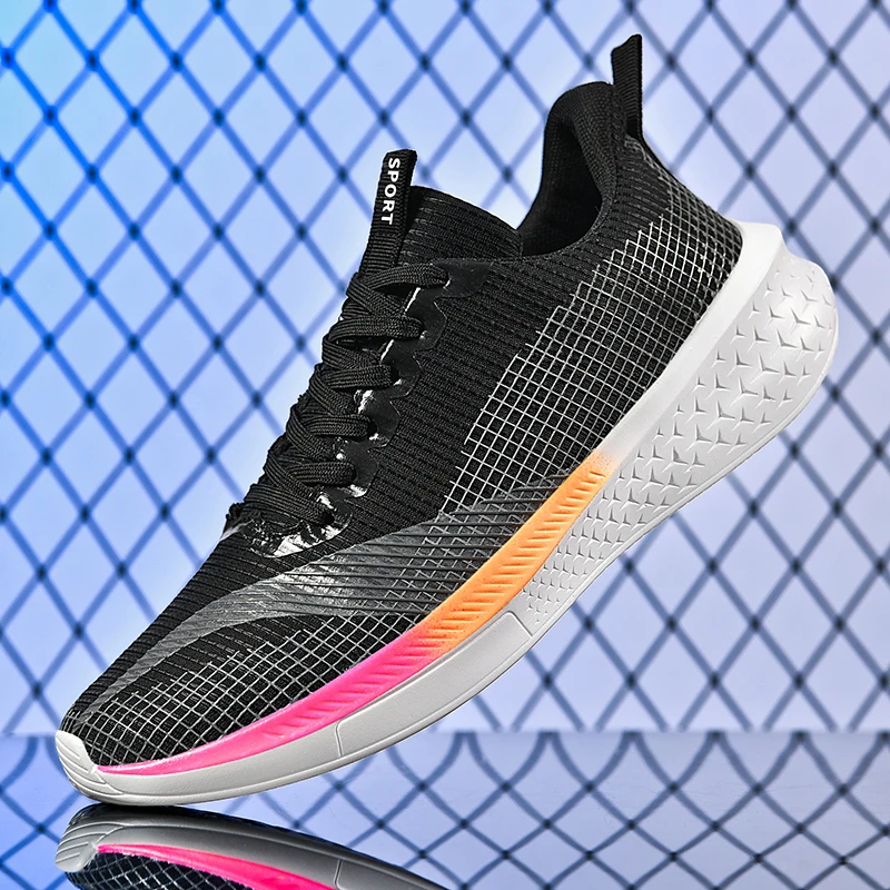 Men's Sport Shoes Women Fashion Male Sneakers Jogging Non-slip Mesh Casual Running Shoes for Men 2023 Summer New