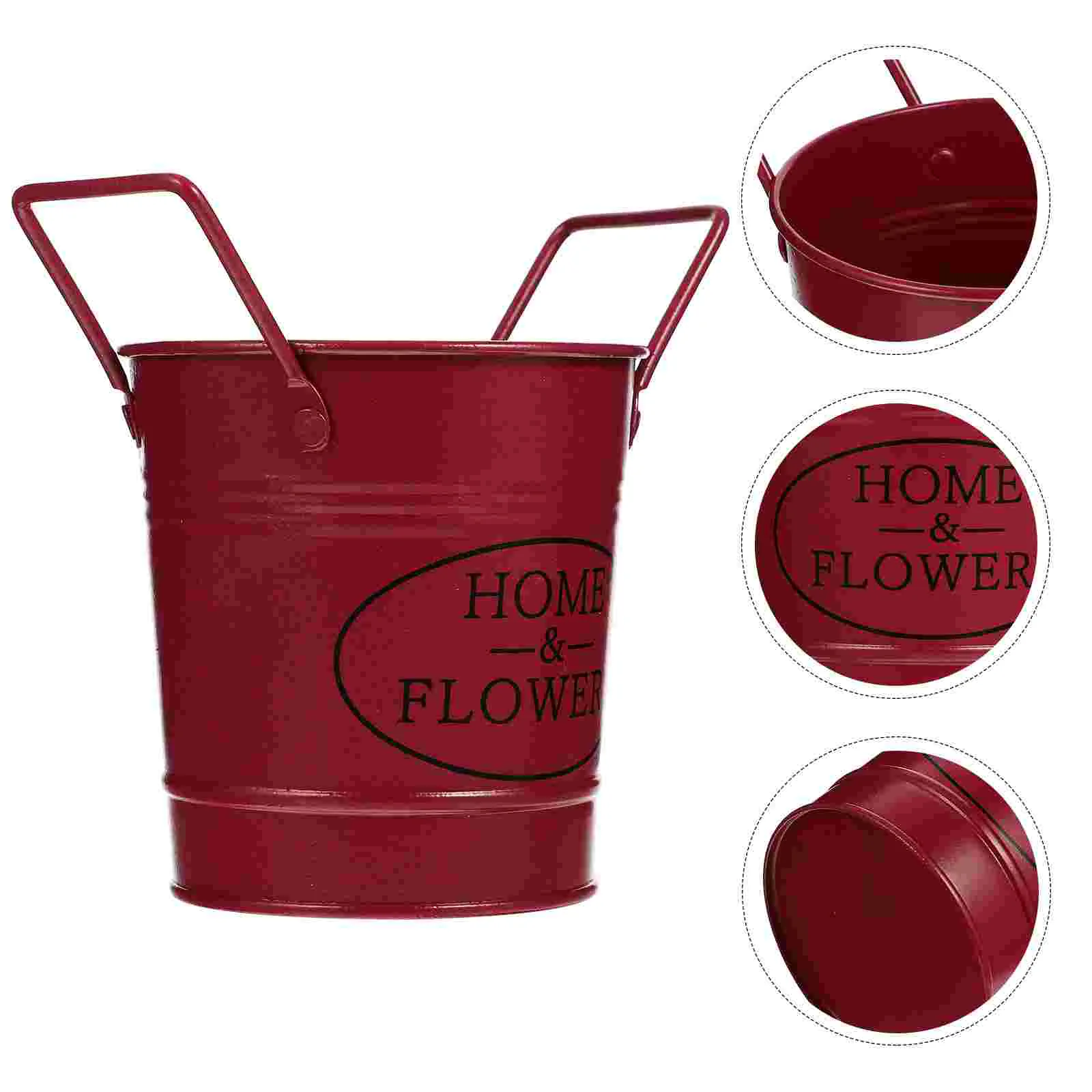 

Металлическая ваза для цветов, горшок, ведро из оцинкованного железа, садовый горшок, потертый деревенский цистин, суккуленты, многофункцио...