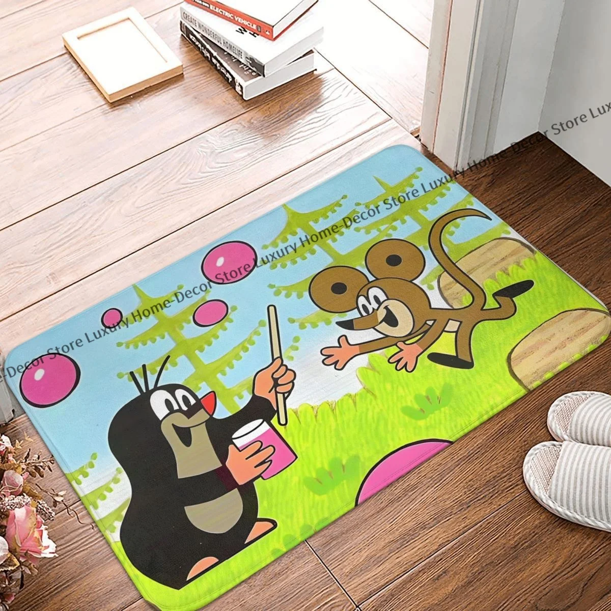 The Little Mole Kitchen Non-Slip Carpet Bubble Flannel Mat E