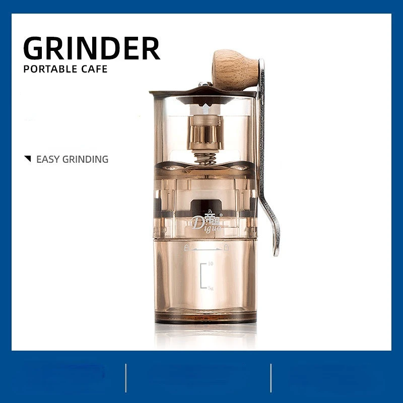 

Manual Coffee Mill Household Coffee Bean Grinder Transparent Grinder Clay Core Coffee Machine Small And Convenient Washable