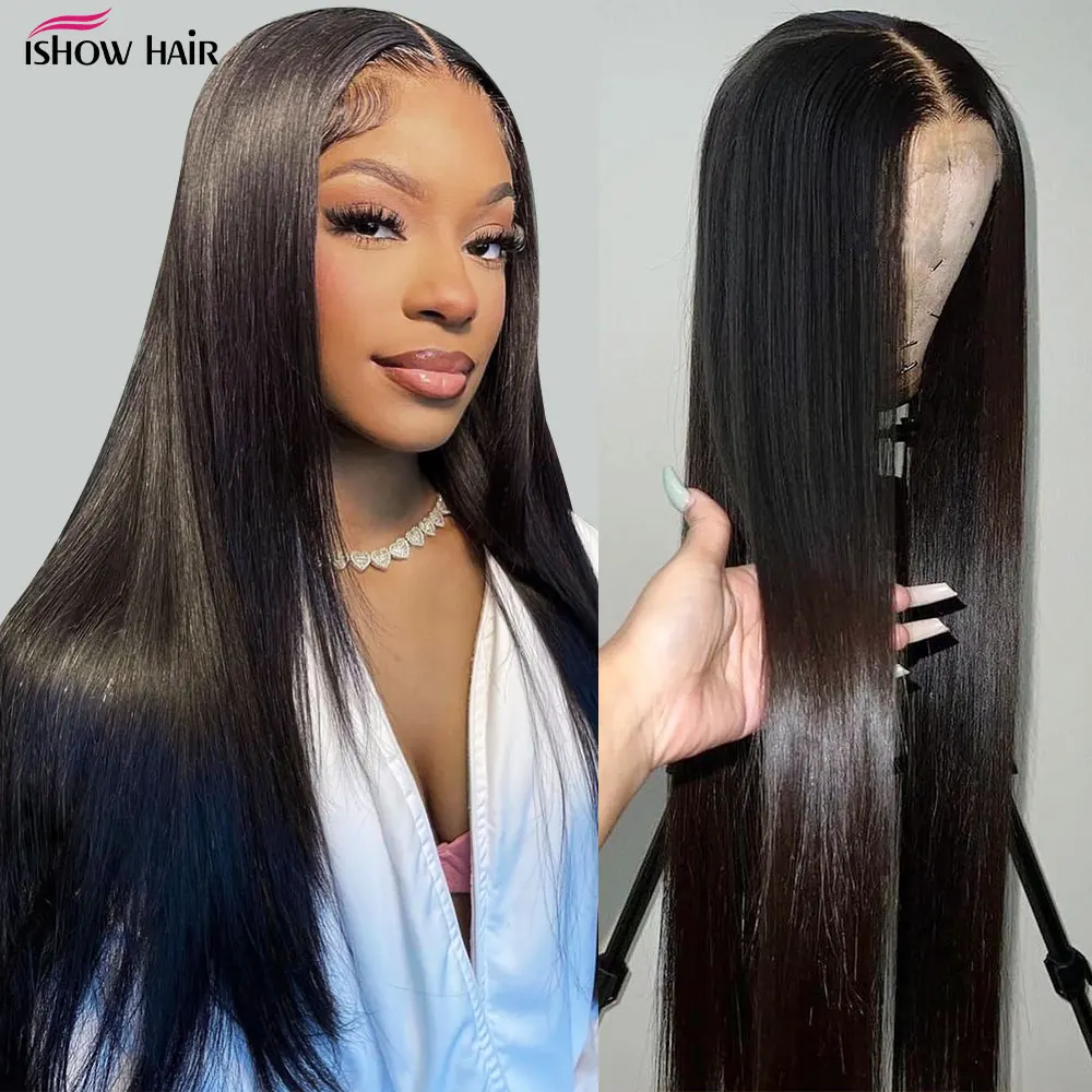 

Ishow Cheap 13x4x1 Middle Part Wigs Straight Human Hair Wigs Preplucked Brazilian Human Hair Wigs For Black Women Free Shipping