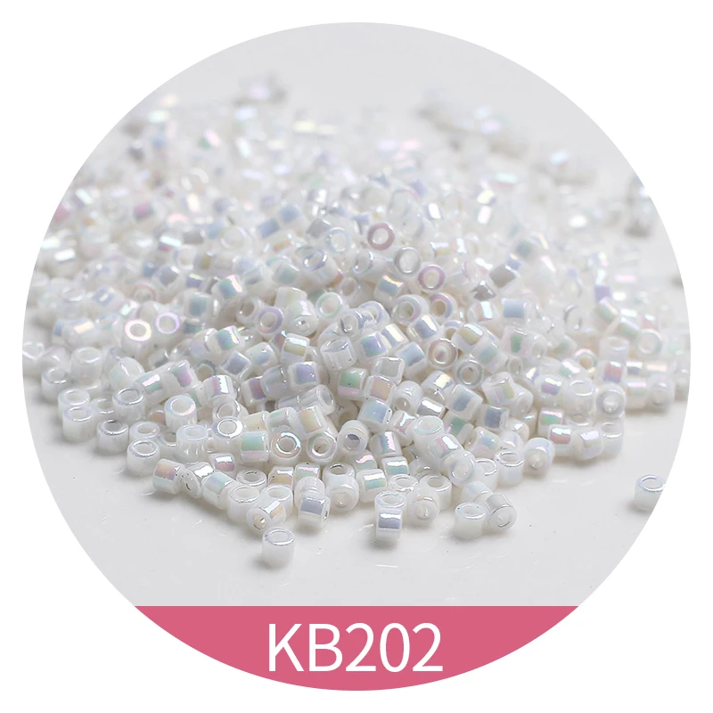 Стеклянные бусины 2 мм 10/0 AB непрозрачные японские бусины-разделители для