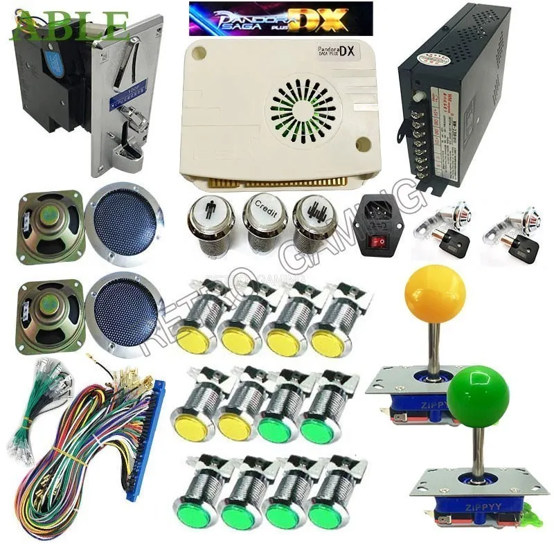 New Pandora Saga DX 5000 in 1 Special DIY Kit Illuminated Push Button For Arcade Game Console Cabinet Bartop