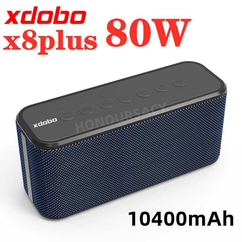 XDOBO X8 Plus 80W Portable Wireless Bluetooth Speaker Soundbar BT5.0 Power Bank TWS Subwoofer Battery 10400mAh Audio Player