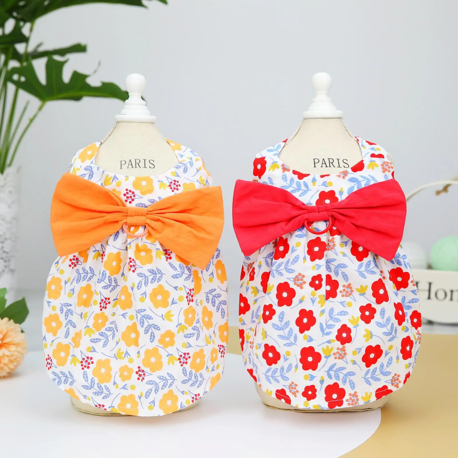 

Puppy Dog Cat Clothes Harness Leash Set Pet Harness Vest Dress For Small Medium Dogs Cats Chihuahua Dogs Cat Skirt Pet Supplies
