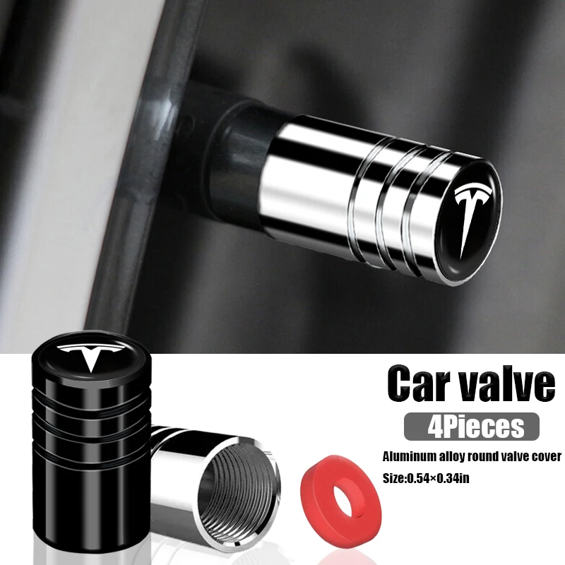 

Universal Car Hub Stem Valve Cap Metal Valve Cover for Tesla Model 3 X S Y Cybertruck 2021 Style Roadster Coil K80 Accessories