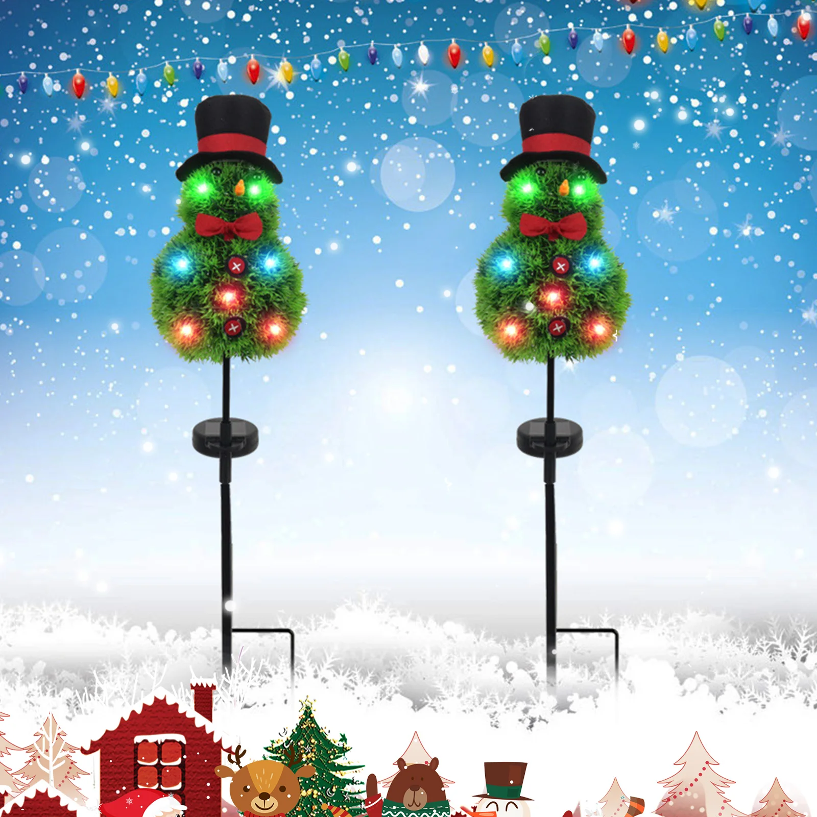 

Solar Watering Can LED String Lights Garden Landscape Path Yard Stake With Planter Yard Lawn Art Outdoor Garden Decorations