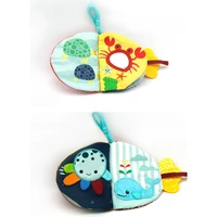 puzzle baby cloth book early education finger cloth book comfort toy doll small fish cloth book washable