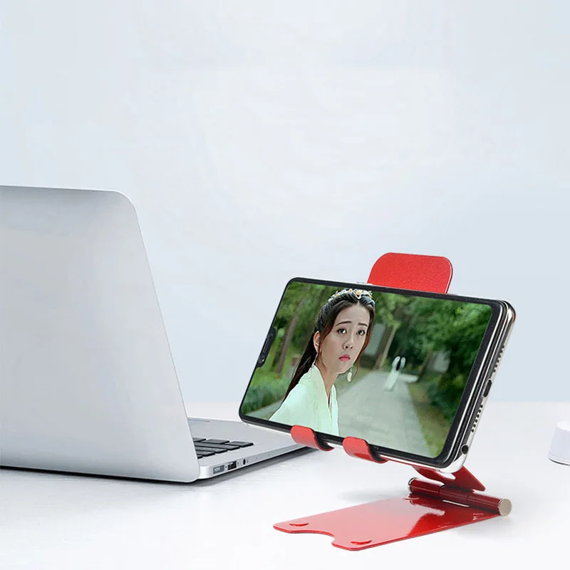 Металлический держатель для телефона регулируемая Портативная Складная